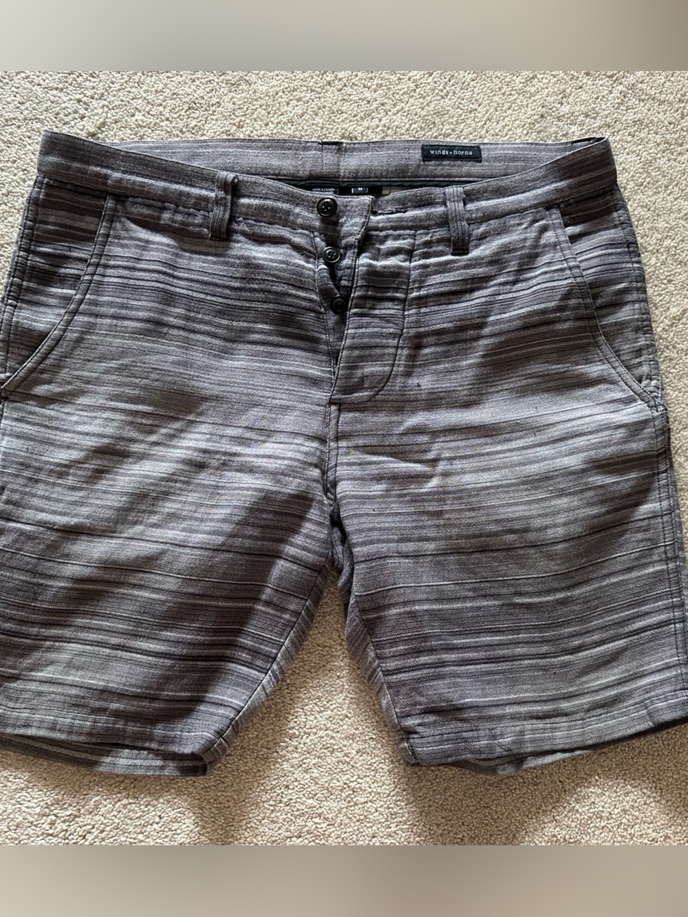 Wings + Horns Striped Shorts